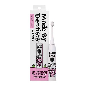 Made By Dentists Kids Rechargeable Electric Toothbrush with 2 Replacement Toothbrush Heads and Charger - Cheetah - 1 of 4