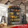 NicBex 5/6-Tier Heavy Duty Metal Garage Shelving, 2000/2400LB Capacity Adjustable Industrial Storage Rack, Black - 3 of 4