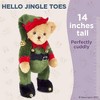 Bearington Jingle Toes Christmas Bear Plush, 14 Inch Christmas Stuffed Animal Teddy Bear, Ideal Elf Stuffed Animal Gift for Kids - 2 of 4