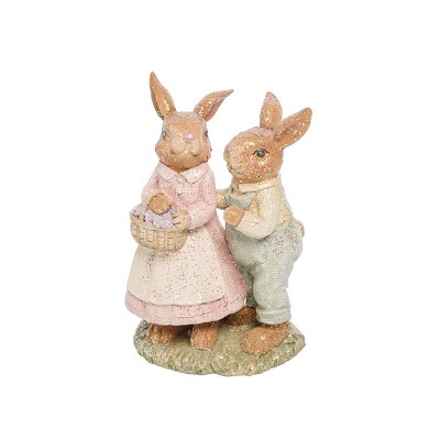Gallerie II Farm Rabbit Couple Figure