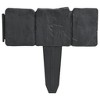 Plastic Garden / Lawn Fence Stone Look 41 pcs 32.8 ft - 2 of 4
