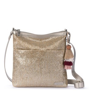Sakroots Women's Banyan Crossbody Pyrite Straw, Size Medium : Target