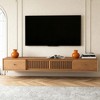 Gaoyangjiaju 78.7 Inch TV Stand for TVs up to 80 Inches with Drawers and Slatted Doors Living Room Media Console - 4 of 4