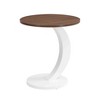 NicBex Industrial Nesting Coffee Table Set, 2-Piece Black Oval and Round Side Table Set for Living Room, Large 47.24", Small 19.69" - 4 of 4
