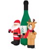 Home Accents Holiday 8FT Wine Lovers Scene Christmas Inflatable - 4 of 4