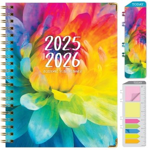 Global Printed Products Hardcover AY 2025-2026 Fashion Planner - 8.5"x11" (Rainbow Petals) - 1 of 4