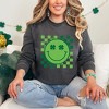 Simply Sage Market Women's Clover Eyes Smiley Long Sleeve Garment Dyed Tee - 2 of 4