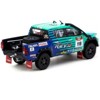 2017 Toyota Hilux AXCR Truck #119 Green and Blue Livery w/Plastic Transporter Packaging 1/64 Diecast Model Car by Tarmac Works - 4 of 4
