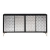 Treasure Trove Accents 4 Door Credenza Jetmore Black/Silver - 2 of 4