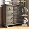 ODK 9 Drawers Dresser for Bedroom, Wooden Chest of Drawer with Large Drawers & Metal Handles for Bedroom, Living Room, Hallway - 3 of 4