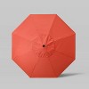 9' Sunbrella Scallop Base Market Patio Umbrella with Push Button Tilt - Bronze Pole - California Umbrella - 3 of 3