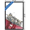 Trends International Snowtap - Snow Leopard Reading Framed Wall Poster Prints - 3 of 4