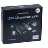 Monoprice USB 2.0 Extension Cable - 49 Feet - Black | USB Type-A Male to Type-A Female, Active, 28/24AWG, Repeater, Kinect, and PS3 Move Compatible - 4 of 4