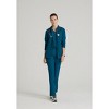 Barco One Women's Venture 4-Pocket Banded Collar Zip Up Warm-Up Scrub Jacket - 2 of 4