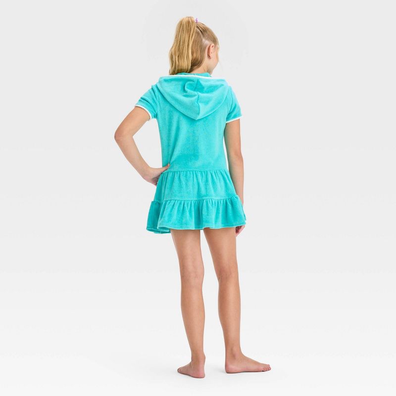 Girls&#39; Solid Terry Cover Up Dress - Cat &#38; Jack&#8482;, 3 of 5
