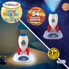 Playful Minds Rocket Projector Night Light – 2-in-1, 24 Space Images 3+ - 2 of 4