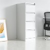 KTMBDW 3/4 Drawer File Cabinet with Lock, Vertical File Cabinets for Home, Printer Stand, Metal Office Storage Cabinet for Letter/Legal/A4 - 3 of 4