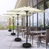 CAVINAS 9 FT Sun Shades Outdoor Patio Lightweight Poolside Umbrella, Crank, Sunshades for Patiol, No Base - 3 of 4