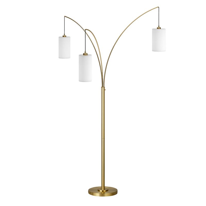 Hampton & Thyme 3-Light Torchiere Floor Lamp with Fabric Shade, 1 of 10
