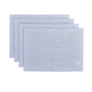 Solino Home Striped Linen Placemats | Narrow Stripe - 1 of 4