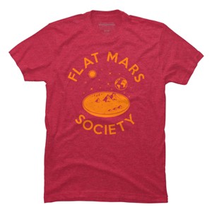 Men's Design By Humans Flat mars society By Bomdesignz T-Shirt - 1 of 4