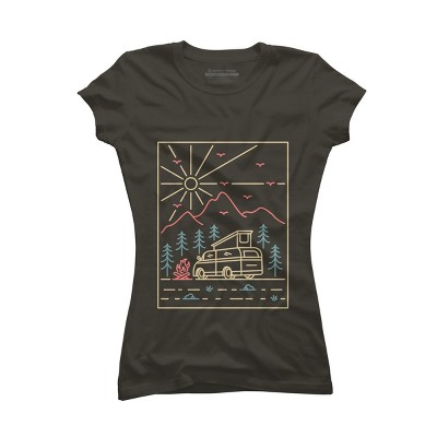 Junior's Design By Humans Camper 2 By VEKTORKITA T-Shirt