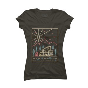 Junior's Design By Humans Camper 2 By VEKTORKITA T-Shirt - 1 of 3