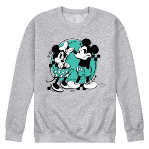 Men's - Disney - Mickey And Minnie Mouse Graphic Fleece Sweatshirt - 1 of 4