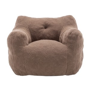 Maliang Bean Bag Sofa Chair with Armrests, Stuffed High-Density Foam, for Living Room, Bedroom - 1 of 4