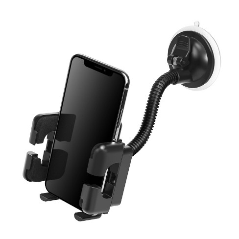Insten Cell Phone Holder Universal Mount for Car Dashboard Windshield  Compatible with iPhone 14/13/12/12 Pro Max/Mini/11, Samsung Galaxy