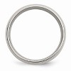 Black Bow Jewelry Titanium and 14K Gold, 8mm Striped Unisex Standard Fit Band - 2 of 4