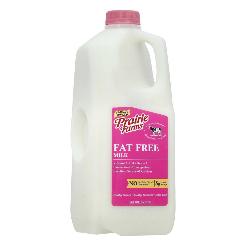 Prairie Farms Skim Milk - 0.5gal, 2 of 4