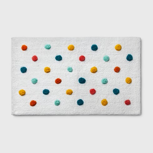 Polka Dot Bath Rug Green Pillowfort Target