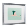 Trademark Fine Art - Annie Warren  Sherbet Flamingos Ii Matted Framed Art - 3 of 4
