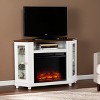 Dilvon Color Changing Fireplace with Media Storage - FP1137456 - White - SEI - 2 of 4