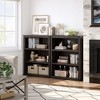 3 Tier Bookcase, Farmhouse Book Shelf with Storage, 40 Inch Tall Open Display Bookshelves - 3 of 4