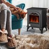 HOMCOM Ethanol Fireplace, 9.75" Freestanding Stove Heater 0.32 Gal Max 470 Sq. Ft., Burns up to 3 Hours, Black - 3 of 4