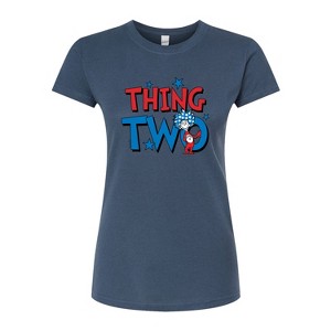 Women's - Dr. Seuss - American Thing Two Fitted Graphic T-Shirt - 1 of 4