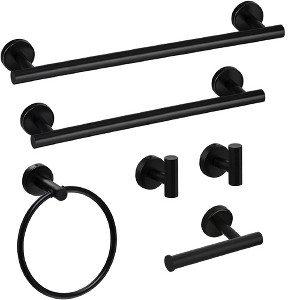 JUJABU 6-Piece Bathroom Hardware Set - 1 of 4