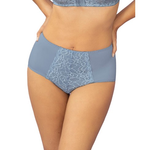 Lumar By Leonisa Mid-rise Lace Detail Classic Smoothing Panty - Blue Xl :  Target