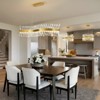 CityFurn Modern LED Rectangle K9 Crystal Chandeliers for Dining Room - 4 of 4