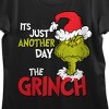 The Grinch It’s Just Another Day Women’s Black Crew Neck Short Sleeve T-shirt - 2 of 4