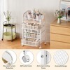Makeup Organizer with 4 Drawers, Skincare Storage, Floor Skincare Organizers with Wheels - 3 of 4