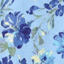 blue painterly flowers