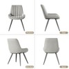 Sapphtopaz Modern Dining Chairs Set with Tufted Backrest Upholstered Kitchen Chair with Metal Legs High Chair for Dining Room, Living Room - 3 of 4