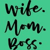 Men's Design By Humans Wife. Mom. Boss. By TheBlackCatPrints T-Shirt - 2 of 2