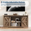 Modern TV Stand for TVs Up to 70'', 66" Entertainment Center with 4 Drawers and Sliding Barn Door, Wooden Media Console Table - 4 of 4