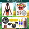 Fun Little Toys 17 PCS Kids Camping Tent Set with Campfire & Food, Portable Play Tent for Boys and Girls - 3 of 4
