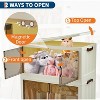 Stackable Storage Bins,Plastic Bins for Storage with Lids,Plastic Storage Drawers with Magnetic Doors & Wheels,Foldable Collapsible Closet Organizers - 4 of 4