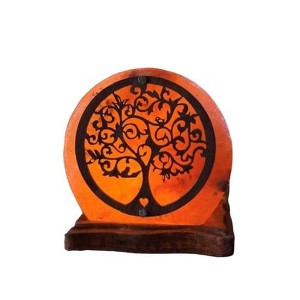 Q&A Himalayan Salt Tree of Life USB Himalayan Salt Novelty Table Lamp: Modern Decor, LED, No Assembly - 1 of 3